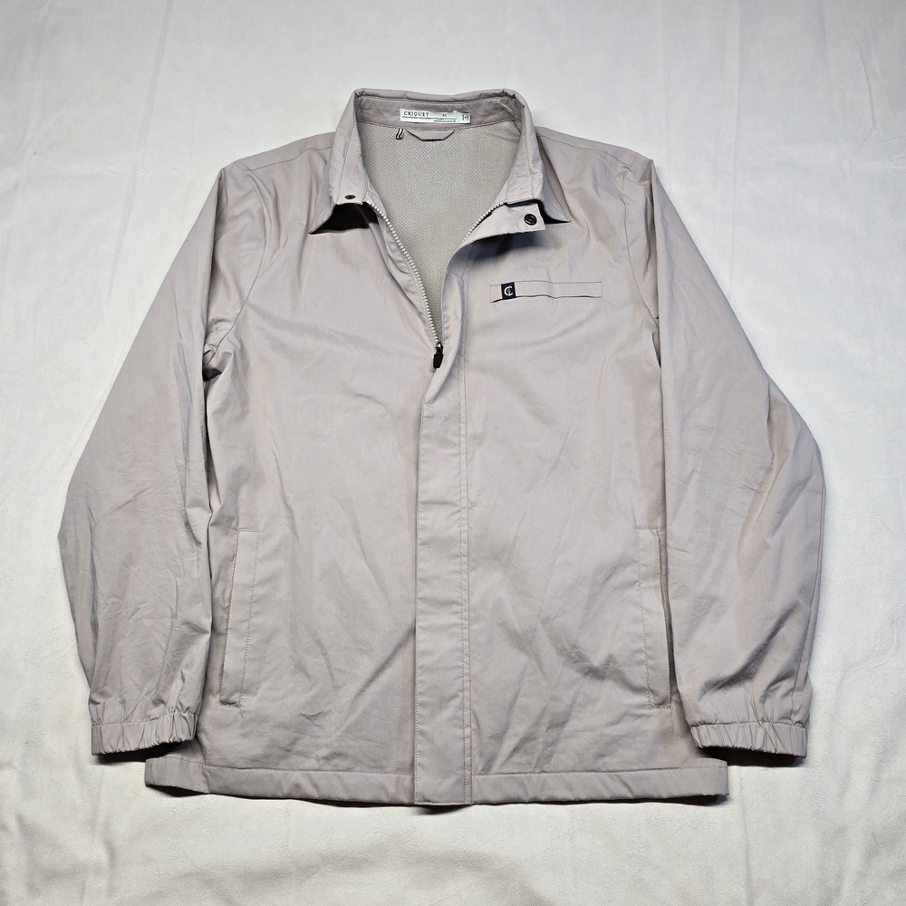 Criquet‎ grey performance windbreaker jacket Men Size Medium Golf